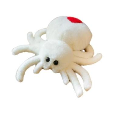 Imagem de Brinquedo De Pelúcia Aranha Cauda Vermelha, Boneco De Inseto Simulado,