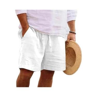 Imagem de Bermudas Masculinas Leves E Respiráveis De Algodão Para Praia, Cor Sól