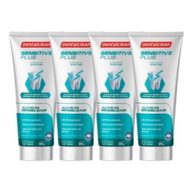 Imagem de Kit 4 Pasta de Dente Gel Dental Sensitive Plus 90g Creme Dental Sensív
