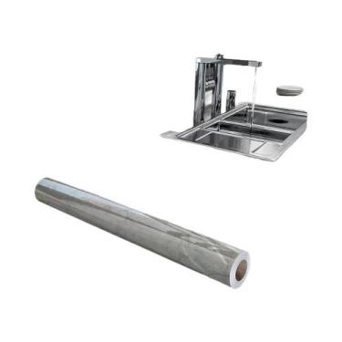 Imagem de Papel De Parede Vinílico Autoadesivo De Mármore 40cm, Filme Decorativo