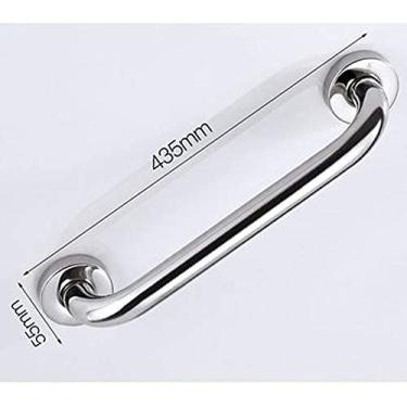 Imagem de Barra de apoio perfurada para corrimão, corrimãos de aço inoxidável grosso, vasos sanitários para idosos / 53,5 cm