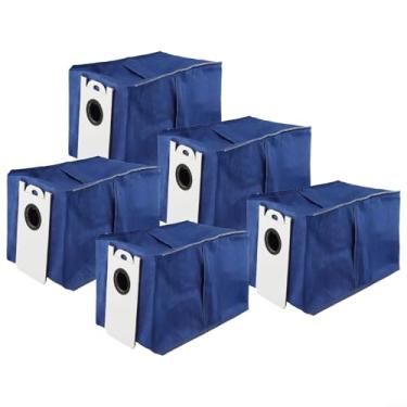 Imagem de Sacos de vácuo descartáveis de 4,6 L e autovazios compatíveis com RC400 e para aspirador de pó robô ultra-visão, pacote com 3 (pacote com 5)