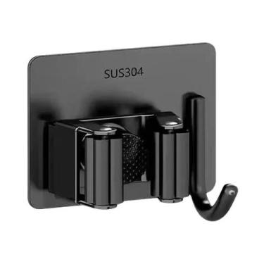 Imagem de Suporte De Parede Em Aço Inoxidável Para Vassouras E Rodos, Organizado