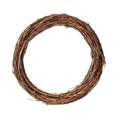 Imagem de Guirlanda De Rattan Seco Natural 10-40CM, Decoração De Natal DIY, Anel