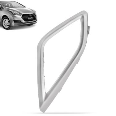 Imagem de Moldura Aro Difusor de Ar Central Hb20 2013 a 2019 Lado Direito Prata