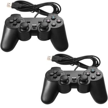 Imagem de Kit 2 Controles Joystick Usb Para Computador Notebook Ps2