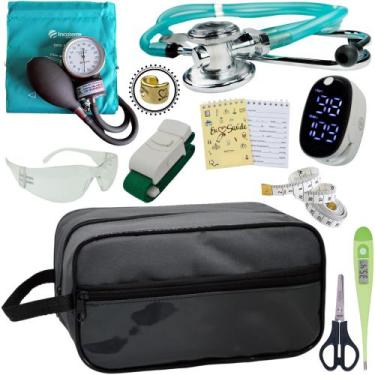Imagem de Kit Enfermagem Aparelho Pressão Esteto Frete Grátis Promocao - Love Sa