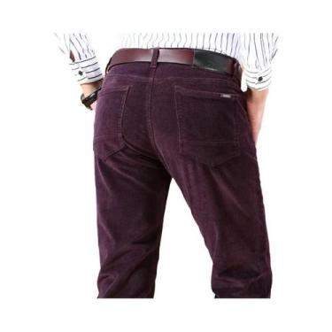 Imagem de Calças Masculinas Slim Retas De Veludo Cotelê Outono 2025 Algodão Gros