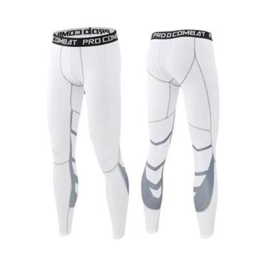 Imagem de Calças De Compressão Masculinas Para Esportes, Academia, Fitness, Corr