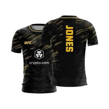 Imagem de Camiseta Masculina UFC MMA Jon Jones Fight Night Champion De Secagem R