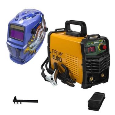 Imagem de Máquina Solda Inversora 170a Bivolt + Máscara Automática - PRO EURO, B