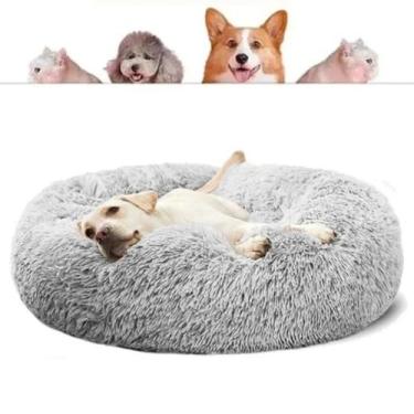 Imagem de Caminha donut nuvem pet pelucia redonda cama peluciada ninho casinha c