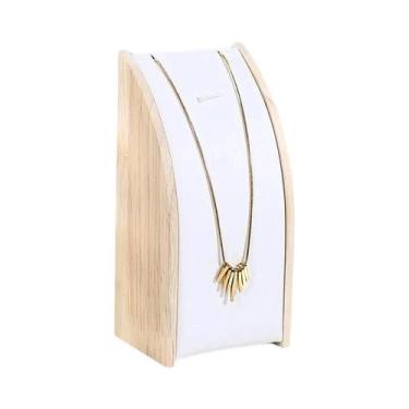 Imagem de Suporte De Exibição De Joias Em Madeira Em Formato De Arco Para Colare