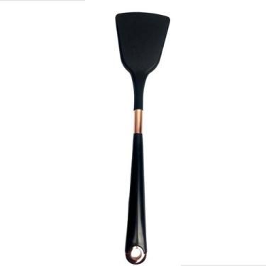 Imagem de Espatula Silicone 33Cm Detalhes Metal Em Rose Preto - Tavolo