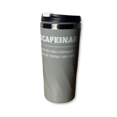 Imagem de Copo Térmico Inox Unissex Efeito Torcido Garrafa 450ml - Clio