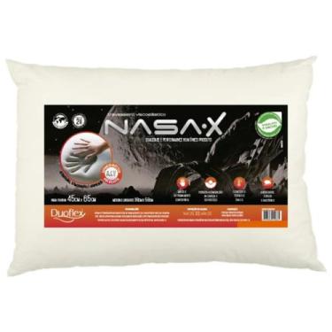 Imagem de Travesseiro nasa viscoelástico x - 45x65 - marfim - duoflex