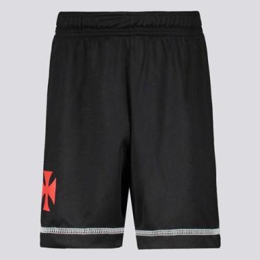 Imagem de Bermuda Vasco Taça Infantil Preta - Braziline, 6 ANOS