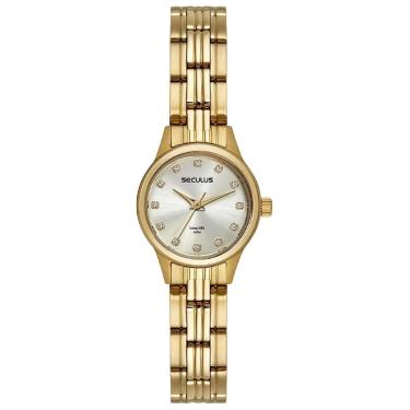 Imagem de Relógio Seculus 44194LPSVDA1 Feminino 22mm Aço Inox com Bolsa-Feminino