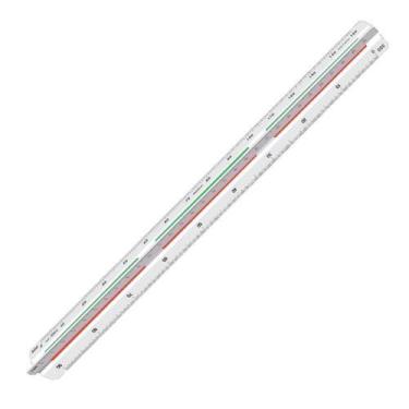 Imagem de Régua Escalímetro Triangular Trident 30cm - 7830/1