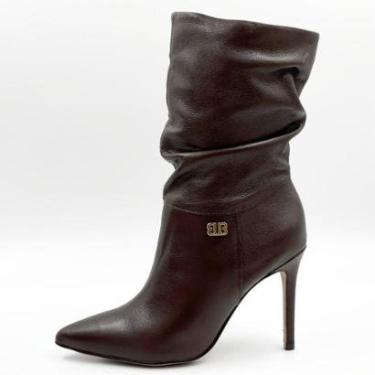 Imagem de Bota Bottero Cano Médio Salto Alto Fino Feminina-Feminino