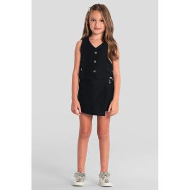 Imagem de Conjunto infantil menina com colete Mundi-Feminino