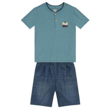 Imagem de Conjunto infantil menino palmeira Mundi-Masculino