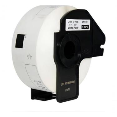 Imagem de 2x Etiqueta Fita Compativel P- Uso Em Brother Dk-1201 Ql-800 Branco
