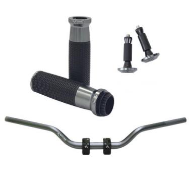 Imagem de Kit Manopla Peso Guidão Naked Factor Cb650F Cb300 Hornet Xj6 - Stark R