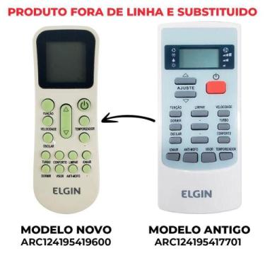 Imagem de Controle Ar-condicionado Split Elgin Ykr-h-002e Ykr-k-001e