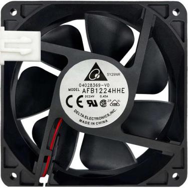 Imagem de Cooler AFB1224HHE 24V 0.45A 10.8W 2L 2P 120X120X38MM A1 - Delta Eletro