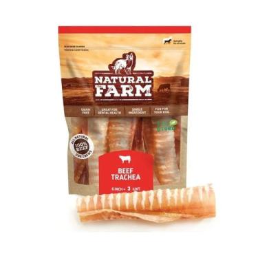 Imagem de Mordedor Natural Petisco Traqueia 4-6" Fechada com 3 Unidades Natural 