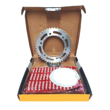 Imagem de Kit relação transmissão fazer 250 ys250 ys 250 fazer até 2017 aço 1045