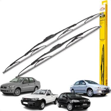 Imagem de Par Palhetas Limpador Parabrisa Palio Strada Siena Brava - DYNA, Palhe
