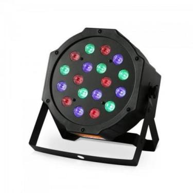 Imagem de Refletor 18 LEDs 7 Canais DMX512 PAR LED RPL 218 Preto HAYON - Hayonik