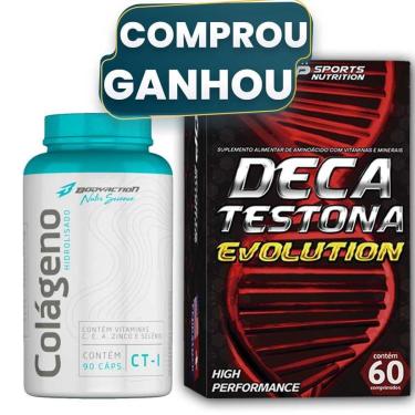 Imagem de Colágeno Hidrolisado Tipo 1 com 90 + Deca Testona Evolution-Unissex