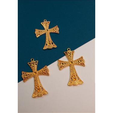 Imagem de Pingente Cruz Ouro 18k - 01 Unidade - Bijuteria Fina - no-brand