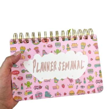 Imagem de Planner Semanal Não Datado Espiral - Permanente - Patinha de Gato  Gat