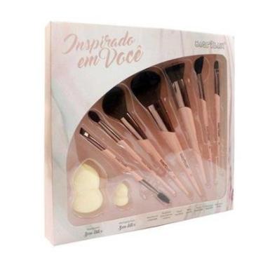 Imagem de Macrilan ED200 Inspirado em Você Kit - 7 Pincéis de Maquiagem + 2 Esponjas Kit-Feminino