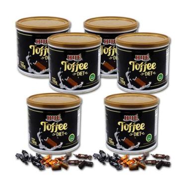 Imagem de Toffee misto diet 150g cafe leite chocolate hue - kit 6 unidades