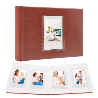 Imagem de Álbum de fotos Ruibytree, 64 bolsos para fotos de 2x3 polegadas