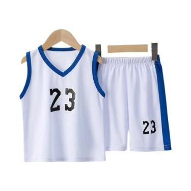 Imagem de Conjunto de Colete e Shorts de Basquete para Crianças - Verão, 100, Ht