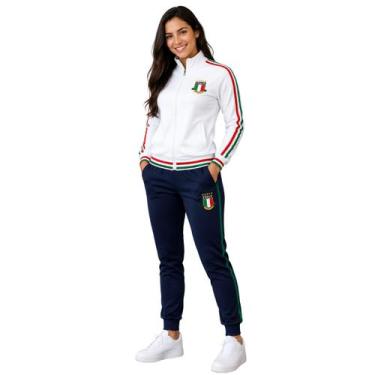 Imagem de Agasalho Conjunto Calça Feminino Inverno Seleção Itália - Balboa, Bran