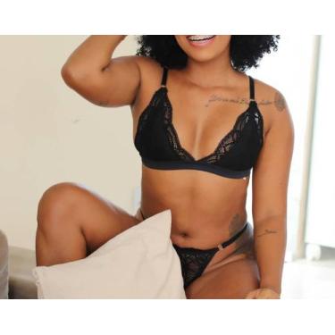Imagem de Conjunto calcinha e sutiã em renda - Zippora