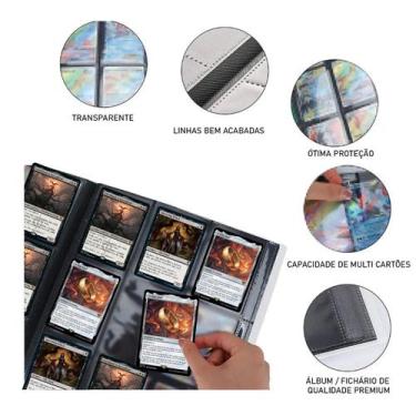 Imagem de Fichário Álbum Grande para Cards Magic The Gathering - Cabem 360 carta