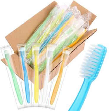 Imagem de Escova de Dentes Descartável ACSKD Pacote com 200 Unidades Cerdas Maci