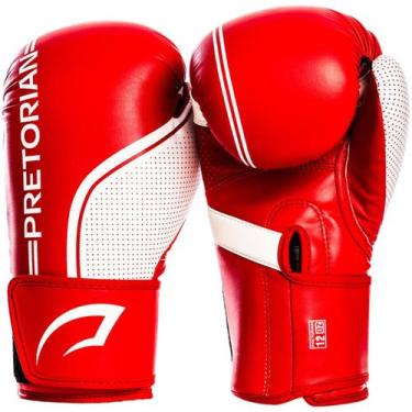 Imagem de Luva de Boxe e Muay Thai First FX1 Pretorian, Vermelho, Branco, 10 Oz