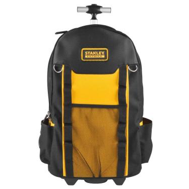 Imagem de Mochila para Ferramentas FMST514196 com Rodas Robustas e Alça Telescópica Preto e Laranja Stanley 30CM 30KG
