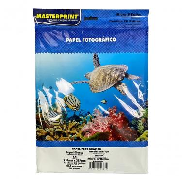 Imagem de Papel Fotografico Microporoso Semi Glossy 260G A4 Pacote 20 Folhas para Impressao de Fotos e Trabalhos