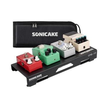 Imagem de Mini Pedaleira Compacta Para Guitarra Com Pedais, Fita Organizadora De