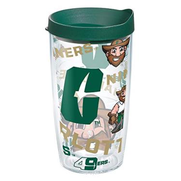 Imagem de Tervis Copo isolado fabricado nos EUA com parede dupla University of North Carolina UNC Charlotte 49ers mantém as bebidas frias e quentes, 473 ml, em toda a peça